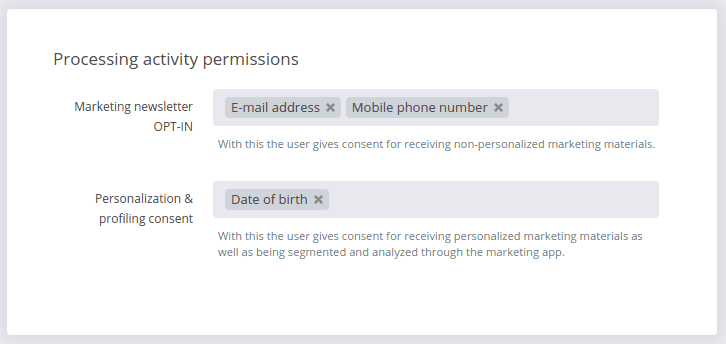 Importing contacts with permissions