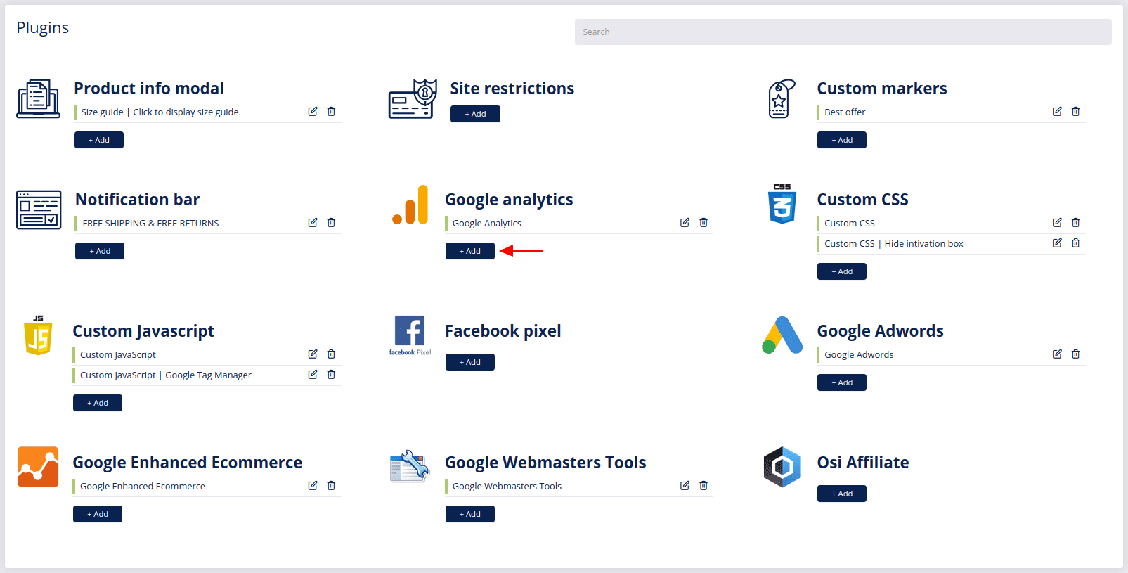 plugins google analytics add