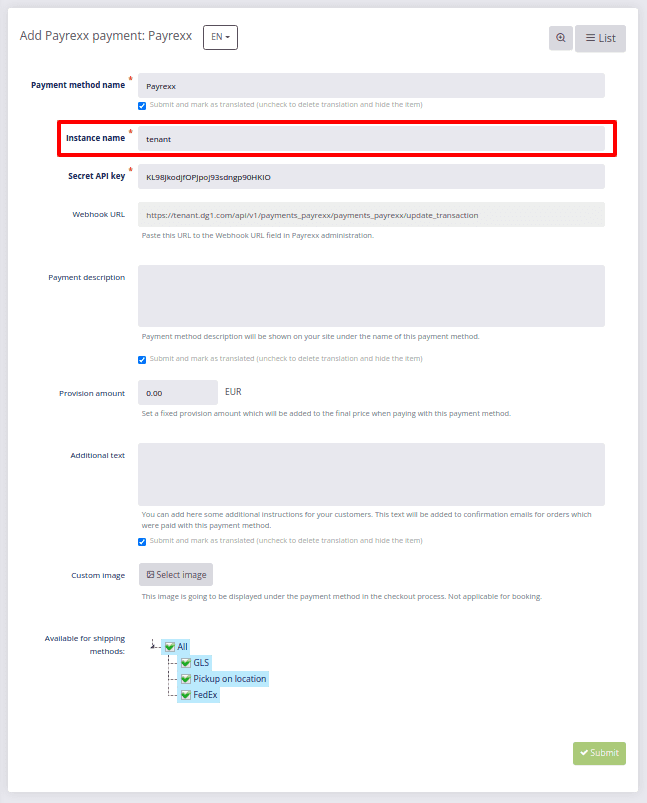 Payrex Details