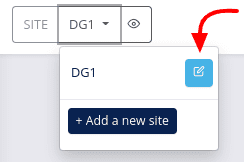 Edit site settings