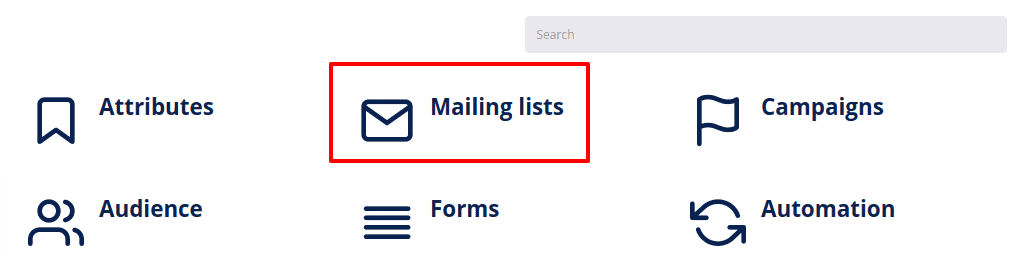 Mailing lists