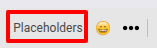 Placeholder button