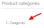 products categories