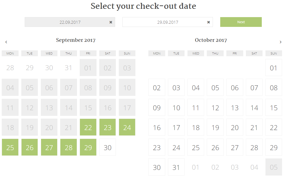 choose your date