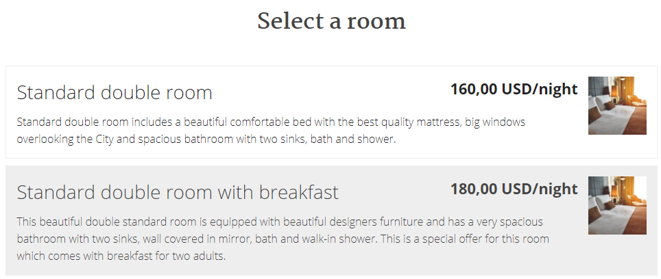 select a room